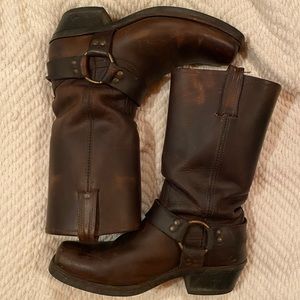 Frye harness boots